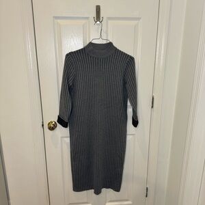 Sweater Dress Knee Length 3/4 sleeves